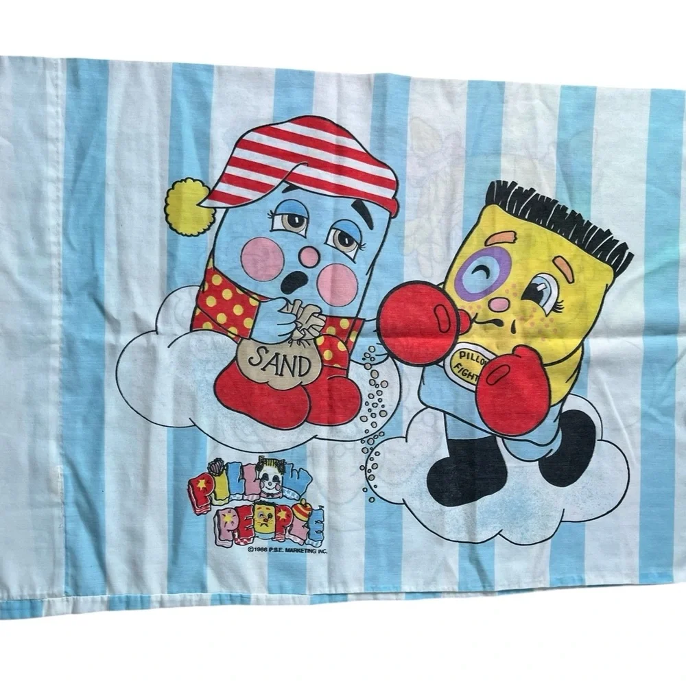 Rare Pillow People Bedding Pillow Case - Twin - PSE Marketing Inc 1986 - Vintage